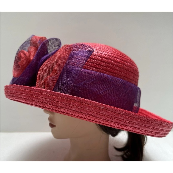 VTG NEW SOMETHING SPECIAL FEDORA HAT WIDE BRIM DERBY PARTY & EMILY ADAMS HAT BOX main image 7